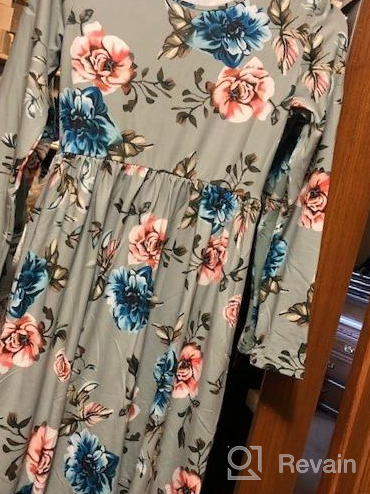 img 1 attached to 🌸 Blibea Floral Sleeve Ruffled Pockets Girls' Clothing: Stylish Dresses with Charm review by Craig Pears