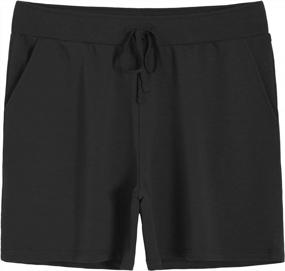 img 4 attached to Weintee Women'S Plus Size Jersey Cotton Shorts With Pockets