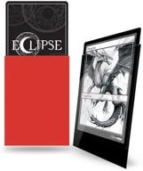 ultra pro e-15604 eclipse gloss standard sleeves (100 pack) -apple red logo
