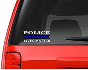 img 3 attached to 👮 Police Lives Matter Vinyl Decal Sticker for Car Window - Thin Blue Line M17 Cop Sheriff Trooper