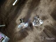 картинка 1 прикреплена к отзыву 12-Pack GoodtoU Black Glass Diamond Dresser Knobs - 30Mm Black Drawer Knobs For Girls' Room, Cabinets, Drawers, Dressers And Cupboards - Clear Black Knobs With Enhanced SEO (Black) от James Weber