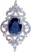 elegant cubic zirconia brooch pendant pin for wedding formal accessory - selovo logo