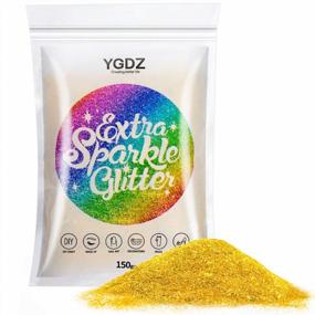 img 4 attached to YGDZ 150G Fine Gold Glitter For Resin Crafts, Nails, Tumblers, Face, Body, Hair, And Skin Decoration With 0.3Mm Size