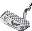 master your golf game with a professional men's right-handed black-red putter with pu grip & cnc steel mallet logo