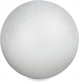 img 1 attached to Большой белый шар SmoothFoam — идеально подходит для поделок и декора