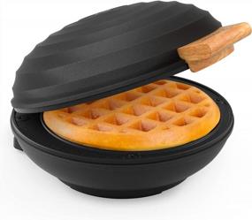 img 4 attached to Compact Design Mini Waffle Maker - Perfect For Breakfast, Desserts & More!