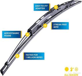 img 3 attached to 🚗 28 Inch & 16 Inch Set of Goodyear Integrity Windshield Wiper Blades