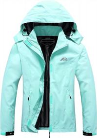 img 4 attached to Women'S Waterproof Rain Jacket Lightweight Hooded Raincoat For Hiking, Travel, And Outdoor Activities
