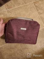 img 1 attached to Travel In Style With A Spacious Black Makeup Bag Organizer For Women And Girls review by Tuan Core
