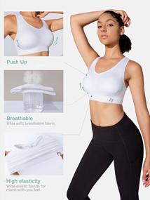 img 1 attached to Women'S Racerback Sports Bra - High Impact Support For Yoga, Gym Workout & Fitness With Padded Seamless Design.
