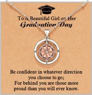 2022 graduation compass necklace: the perfect gift for her - students, granddaughters, and best friends logo