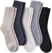 5 pack dosoni womens fuzzy slipper socks: super soft, fluffy & warm for comfort at home! logo