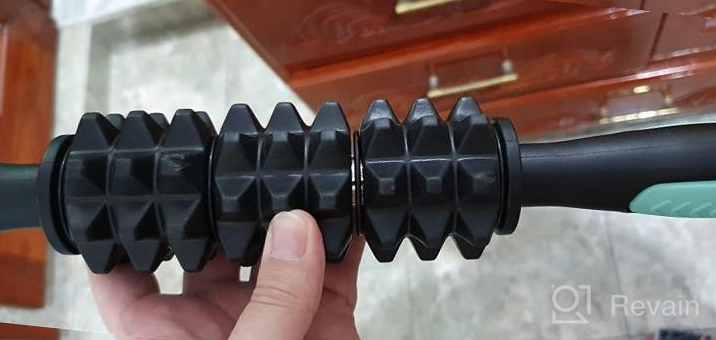 img 1 attached to Deep Tissue Muscle Roller Massage Stick By URBNFit - Ideal For Athletes, Yoga, Physical Therapy, And Recovery From Sore Muscles - Includes Free Workout Guide review by Gregory Braddock