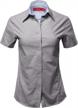 stylish & durable women's button-down shirt for office/formal wear logo
