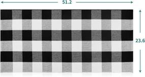 img 3 attached to Stylish Lamberia Checkered Area Rug In Classic Buffalo Plaid Pattern - Indoor/Outdoor Black And White Checkered Carpet Perfect For Kitchen, Hallway, And Beyond - 2' X 4'3" Size
