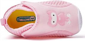 img 3 attached to BMCiTYBM Baby Shoes Boy Girl Infant Sneakers Non-Slip First Walkers 6 9 12 18 24 Months Pink Size 12-18 Months Infant