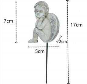 img 3 attached to Add A Touch Of Serenity To Your Garden With MUAMAX Decorative Angel Garden Stakes Collection
