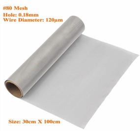 img 3 attached to Premium Quality 304 Stainless Steel Mesh Roll - 80 Mesh, 0.18Mm Hole, 11.8 X 39.4 Inch - Ideal For Filtration And Screening