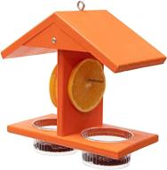 🐦 breck's - oriole bird feeder with double fruit and jelly compartment - ensures dry food, creating an ideal bird haven logo