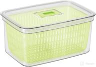 🍱 oggi store fresh food storage bin 12.25x8x6 clear - organize and preserve your food логотип