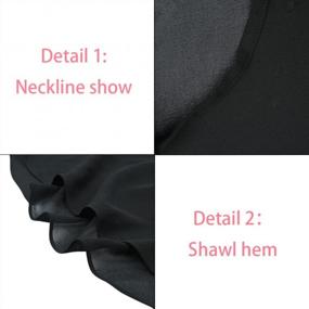 img 3 attached to Lightweight Chiffon Capelets For Women - Elegant Shawl Wraps And Sheer Capes To Elevate Your Formal Dressing!