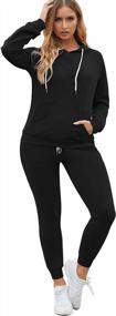 img 4 attached to Stay Comfy And Stylish With Fixmatti Women'S Hoodie And Sweatpants Set