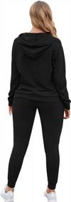 img 1 attached to Stay Comfy And Stylish With Fixmatti Women'S Hoodie And Sweatpants Set