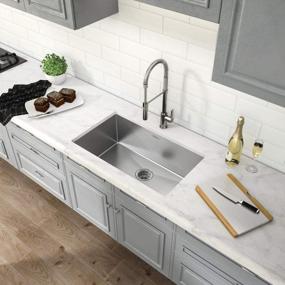 img 4 attached to Upgrade Your Kitchen With TORVA'S 30-Inch Undermount Sink - High-Quality Stainless Steel And Perfect Size For 33 Inch Cabinets