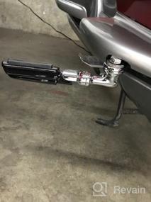 img 7 attached to Aluminum Foot Pegs Footrest Footboards Compatible With Harley Davidson Touring Electra Glide Softail & Dyna Yamaha Suzuki Kawasaki Honda
