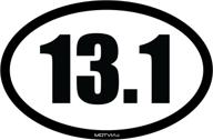 🏃 motvia 13.1 oval car magnet - half marathon логотип