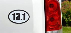 img 2 attached to 🏃 Motvia 13.1 Oval Car Magnet - Half Marathon