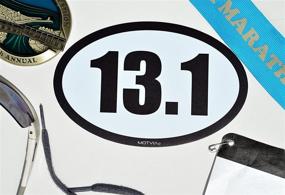 img 1 attached to 🏃 Motvia 13.1 Oval Car Magnet - Half Marathon