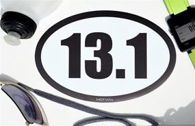 img 3 attached to 🏃 Motvia 13.1 Oval Car Magnet - Half Marathon