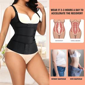 img 2 attached to Enhance Your Shape With CtriLady'S Double Compression Waist Trainer And Body Shaper For Women
