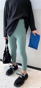 img 2 attached to Betusline Leggings Stretch Length Athletic Girls' Clothing ~ Leggings