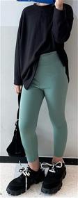 img 1 attached to Betusline Leggings Stretch Length Athletic Girls' Clothing ~ Leggings