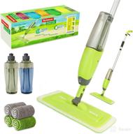 🧹 twinrun microfiber spray mop with 2 refillable water bottles (650 ml) - complete hardwood floor cleaning kit with 4 washable wet dry pads logo