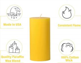 img 3 attached to Citrus Grove Scented Pillar Candle - Handcrafted In USA By CandleNScent