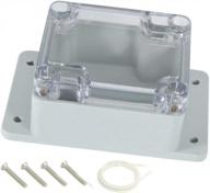 ip65 waterproof abs junction box with transparent cover and mounting flaps - perfect project enclosure logo