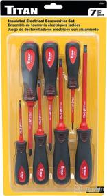 img 1 attached to 🔧 TITAN 17237 Insulated Electrical Screwdriver Set: Complete 7 Piece Kit for Safe Electrical Work