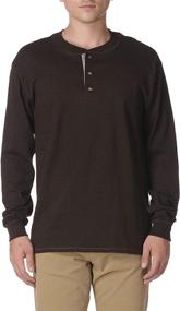 img 4 attached to 👕 Hanes Men's Long Sleeve Beefy Henley T-Shirt: The Best Choice for Quality Shirts in Men's Clothing