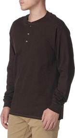 img 3 attached to 👕 Hanes Men's Long Sleeve Beefy Henley T-Shirt: The Best Choice for Quality Shirts in Men's Clothing