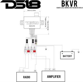 img 1 attached to 🔊 DS18 BKVR Remote Level Control: RCA Line Level Control + Built-in Volt Meter for Audio Equipment Protection