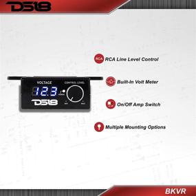 img 3 attached to 🔊 DS18 BKVR Remote Level Control: RCA Line Level Control + Built-in Volt Meter for Audio Equipment Protection