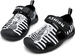 img 4 attached to 👶 ASHION Toddler Outdoor Water Sandals for Boys - Optimized Shoes at Sandals