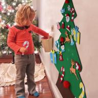 набор елочных игрушек aytai из войлока с украшениями для детей - идеальный рождественский подарок и украшения для дверей/стен для празднования нового года логотип