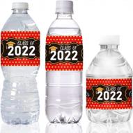 2022 graduation party water bottle labels stickers - perfect for high school & college favors! logo