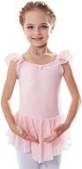 🩰 stylish and functional mdnmd sleeve skirted leotard: ballet girls' clothing for active wear логотип