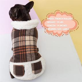 img 2 attached to 🐾 Ultimate Winter Protection: KYEESE Dog Jacket Checked Plaid for Large Dogs with Leash Hole and Pockets - Windproof, Soft Lined Coats for Cold Weather