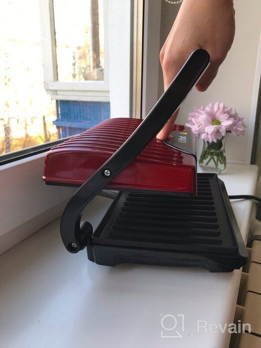 img 2 attached to Sandwich maker Kitfort KT-1609 Panini Maker, red review by Dagmara Domaska ᠌